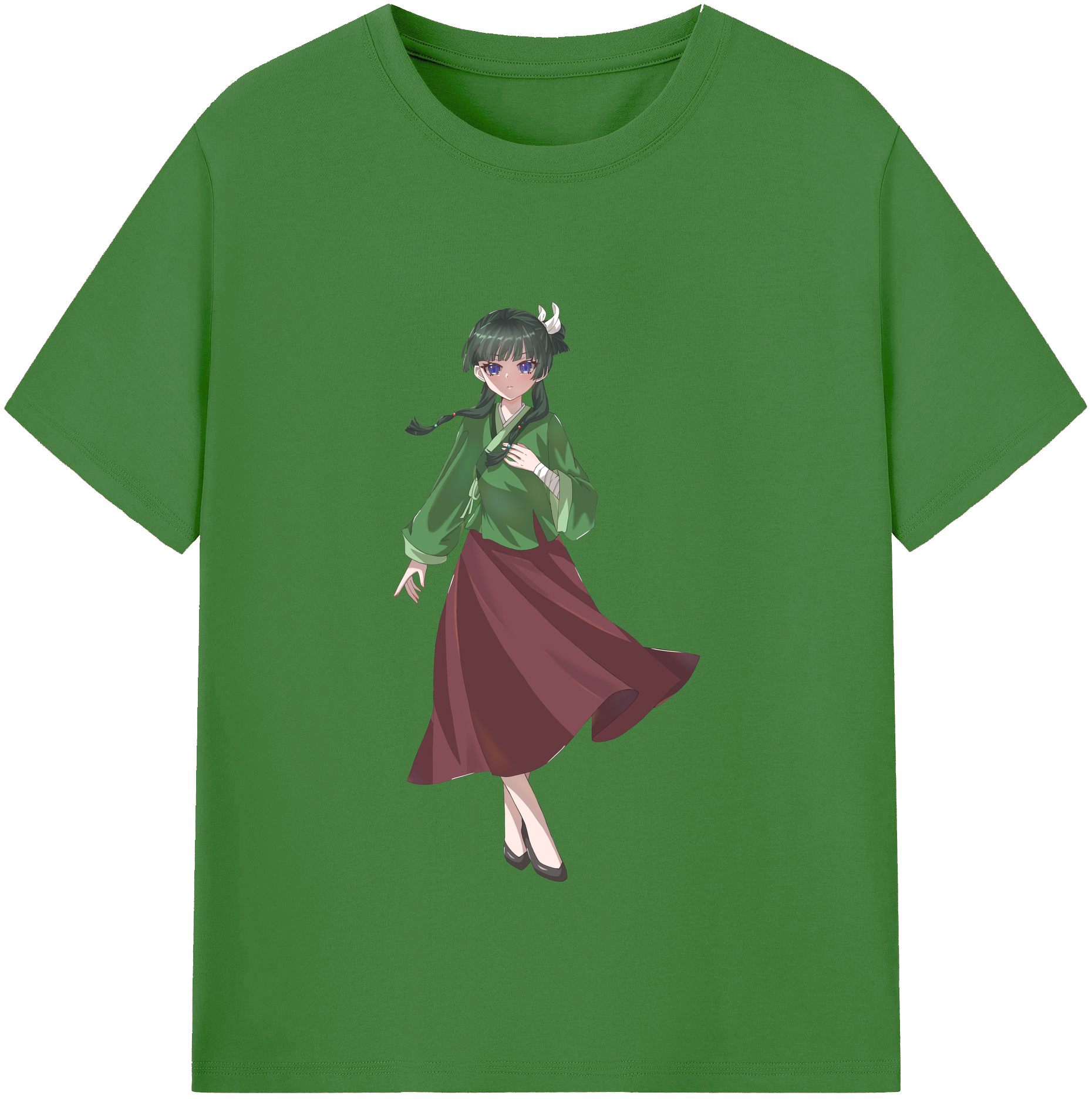 （画像用） 薬屋のひとりごと The Apothecary Diaries レディースカジュアルプリントTシャツ（綿100％）